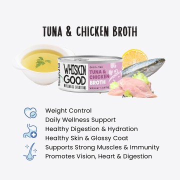 WhiskinGood Wellness Solutions Tuna & Chic Broth 70g