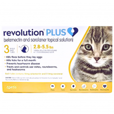 Zoetis Revolution Plus Selamectin  (2.8 - 5.5lbs) Gold Box, 130728, cat Special Needs, Zoetis, cat Health, catsmart, Health, Special Needs