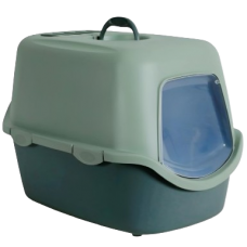Zolux Litter Box Hooded Cathy Filter Recycle Grey, 590023, cat Litter Pan, Zolux, cat Housing Needs, catsmart, Housing Needs, Litter Pan