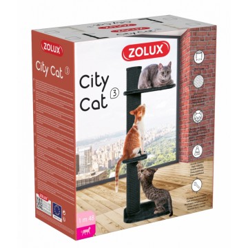 Zolux Scratching Post City Cat 3 Grey