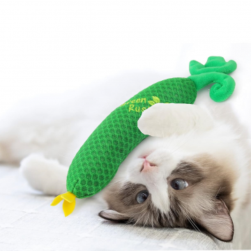 AFP Toy Green Rush Cuddler Zucchini with Catnip