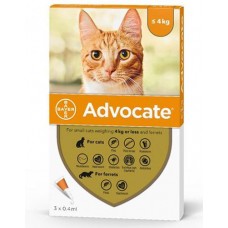 Advocate Flea and Worm Treatment For Cats and Kittens Up To 4kg, 990464, cat Special Needs, Advocate , cat Health, catsmart, Health, Special Needs