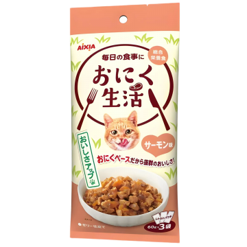Aixia 3-in-1 Pouch Meat Life Salmon 180g