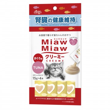 Aixia Miaw Miaw Creamy Tuna  (Kidneys Health) 15g x 4's ( 3 Packs)