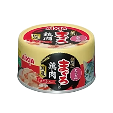 Aixia Canned Yaizu-no-Maguro Tuna Chic w/Crabstick in Rich Sauce 70g x24