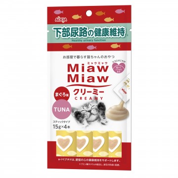 Aixia Miaw Miaw Creamy Tuna (Healthy Urinary Function) 15g x 4's (3 Packs)