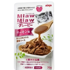 Aixia Miaw Miaw Pouch Salmon In Gravy 70g
