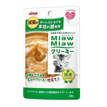 Aixia Pouch  Miaw Miaw Cream Fremented Bonito 40g x12