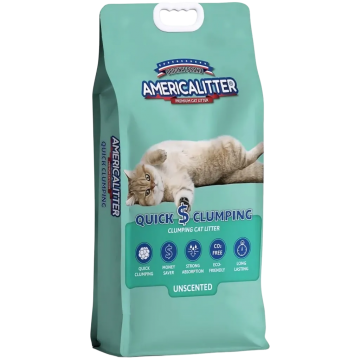 America Litter Cat Sand Quick Clumping Unscented 10L America Litter Cat Sand Quick Clumping Unscented 10L