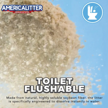 America Litter Natural Cat Tofu Pellets Unscented 10L America Litter Natural Cat Tofu Pellets Unscented 10L