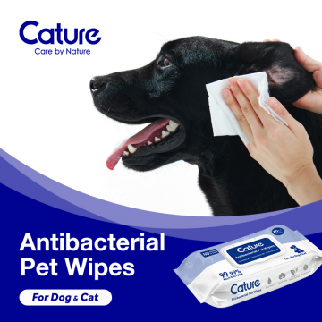 Cature Pet Anti-bacterial Wipes 80pcs (3 Packs)