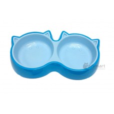 Topsy Cat Style Bowl Double (L) Blue