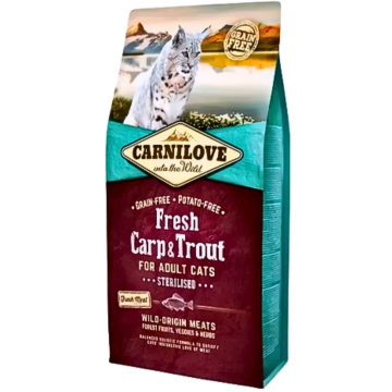 Carnilove Grain-Free Fresh Carp & Trout for Sterile Cats 6kg