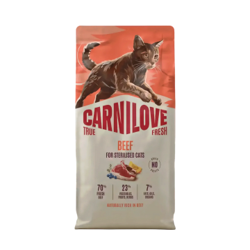 Carnilove Dry Food True Fresh Beef Adult Sterilised Cats 6kg Carnilove Dry Food True Fresh Beef Adult Sterilised Cats 6kg
