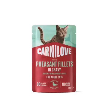 Carnilove Gravy Pouch Pheasant w/Raspberry Leaves 85g (6 packs)