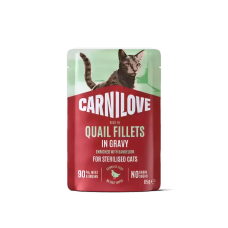 Carnilove Gravy Pouch Quail w/Dandelion Sterilised Cats 85g