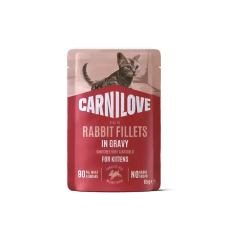 Carnilove Gravy Pouch Rabbit w/Marigold Kittens 85g