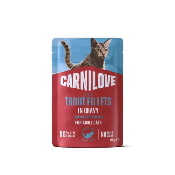 Carnilove Gravy Pouch Trout w/Echinacea 85g (6 packs)