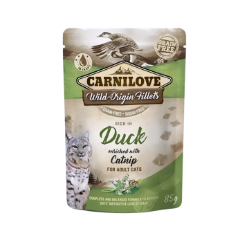 Carnilove Pouch Duck w/Catnip 85g (4 packs)