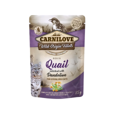 Carnilove Pouch Quail w/Dandelion for Sterilized 85g