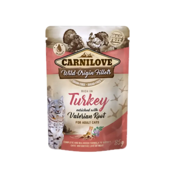 Carnilove Pouch Turkey w/Valerian 85g (4 packs)
