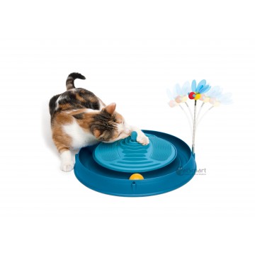 Catit Toy Play 3-In-1 Circuit Ball With Catnip Massager