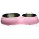 Catit Bowl Double Diner Pink