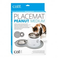 Catit Water Drinking Fountain Flower Series Peanut Placemat (M) Grey, 44013, cat Bowl / Feeding Mat, Catit, cat Accessories, catsmart, Accessories, Bowl / Feeding Mat