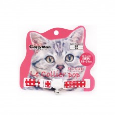 Cattyman Le Collier Pop – Red Checkered, DM-88406, cat Collar / Leash / Muzzle, CattyMan, cat Accessories, catsmart, Accessories, Collar / Leash / Muzzle