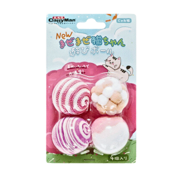 Cattyman Toy Ball 4pcs Pink