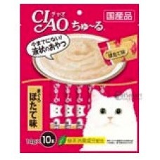 Ciao Chu ru White Meat Tuna Scallop with Added Vitamin and Green Tea Extract 14g x 10pcs