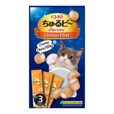 Ciao Churu Bee Sasami (Chicken) Bite Sized Snack with Creamy Churu Filling 10g x 3pcs 