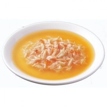 Ciao Clear Soup Pouch Chicken Fillet & Maguro Topping Dried Bonito 40g Carton (16 Pouches)
