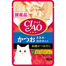 Ciao Creamy Soup Pouch Tuna (Katsuo) & Chicken Filet Topping Dried Bonito 40g