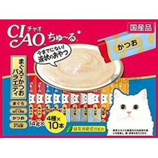 Ciao Chu ru Tuna Variety with Added Vitamin and Green Tea Extract 14g x 40pcs Series II