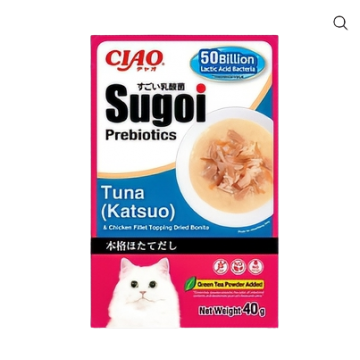 Ciao Sugoi Pouch Tuna Katsuo Scallop w/Chic Dried Bonito 40g