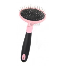Dele Brush with Cushion Pink, M-011 Pink, cat Comb / Brush, Dele, cat Grooming, catsmart, Grooming, Comb / Brush