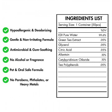 Rubeku Wipes Dental Finger Wipes (50 pcs)