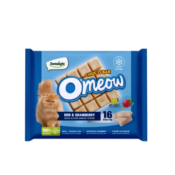 Dentalight Omeow Freeze Dried Treats Cod & Cranberry 10g