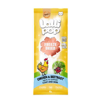 Gnawlers Treats Lallipop Chicken & Beetroot 4g