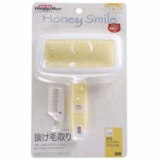 Doggyman Honey Smile Slicker Brush M, DM-83393, cat Comb / Brush, Doggy Man, cat Grooming, catsmart, Grooming, Comb / Brush