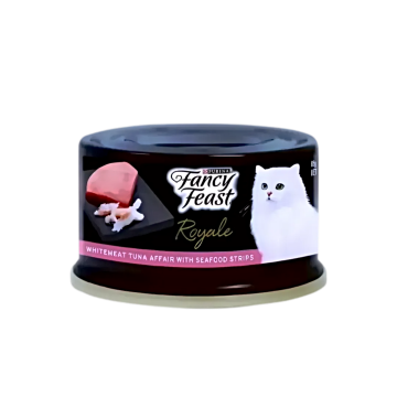 Fancy Feast Canned Food Royale Whitemeat Tuna w/Seafood Strips 85g
