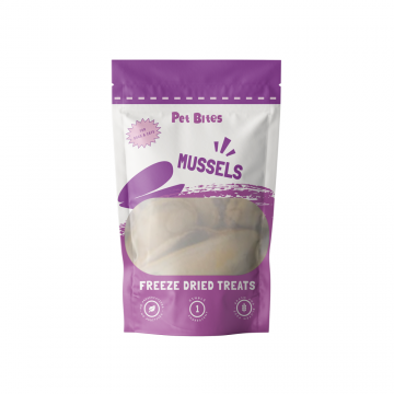 Pet Bites Freeze Dried Mussel Treats 56g