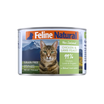 Feline Natural Canned Food Chic & Lamb Feast 170g x12