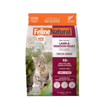 Feline Natural Freeze Dried Lamb & Venison Feast 320g