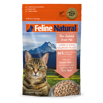 Feline Natural Freeze Dried Lamb & King Salmon Feast 320g