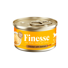 Finesse Grain-Free Chicken with Salmon in Gravy 85g Carton (24 Cans)
