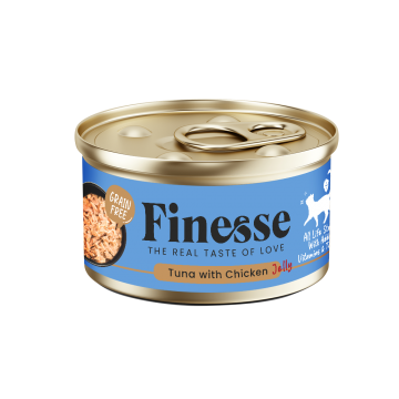 Finesse Grain-Free Tuna with Chicken in Jelly 85g