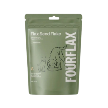 FourFlax Pets Supplement Flax Seed Flake Tub 1.25kg
