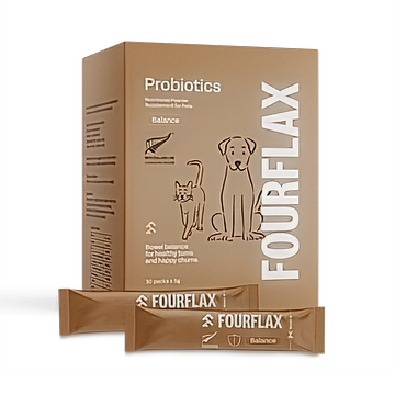 Fourflax Pets Supplement Probiotics Powder 30 packets x 5g